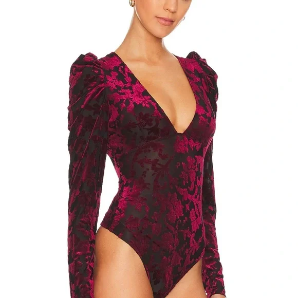 Free People Magic Hour Bodysuit in Midnight Combo - Picture 3 of 6